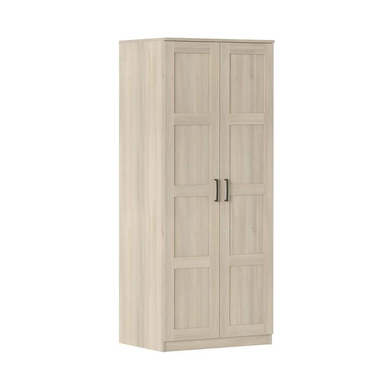

Armario 80x190H cm Roble con dos puertas serie Helsinki | Roble claro