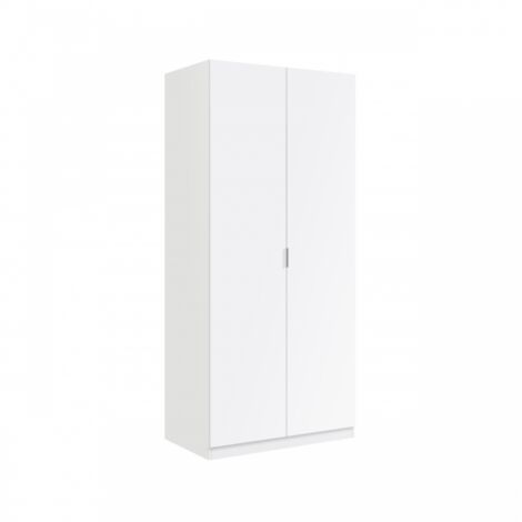Armario 2 Puertas 2 Cajones Cm. 81x52x180h Blanco