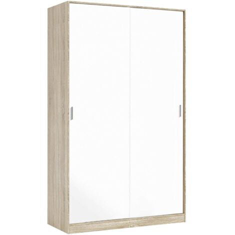 Armario 2 Puertas - Habitación Marrón Roble 50x200h cm