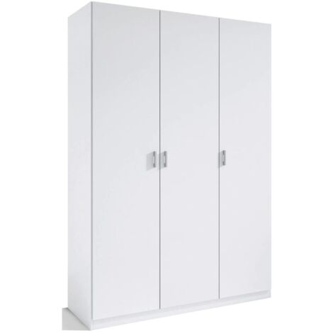 Armario 3 puertas abatibles acabado en blanco 180 cm(alto)120 cm(ancho)50 cm(fondo)