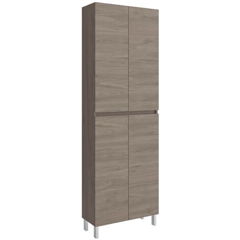 Armario 4 puertas Infinity Roble Eternity 60x182x37 cm - Roble eternity