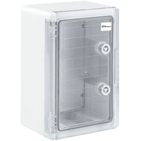 Armario ABS con placa de montaje 250X350X150 Puerta Transparente