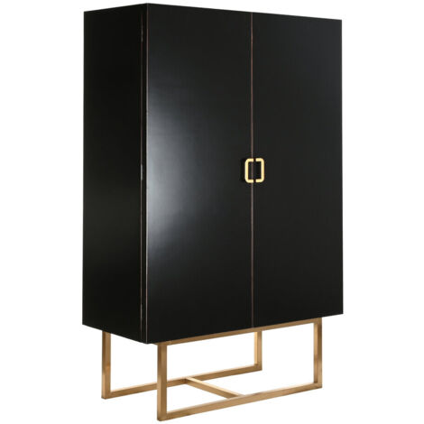 Armario Alamo Metal 110X50X180 Negro MB189007