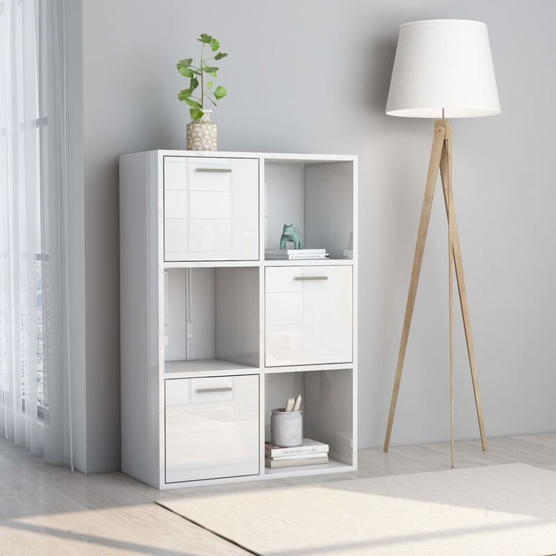 

Armario almacenamiento aglomerado blanco brillante 60x29,5x90cm