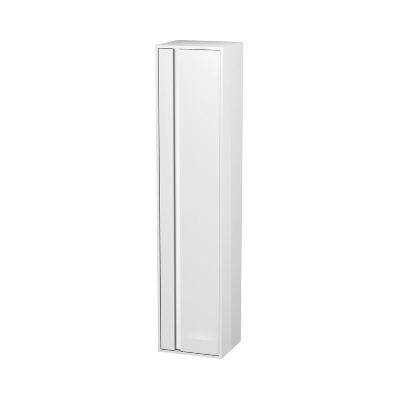 

Armario alto Duravit Ketho 400x1800mm, 1255, 1 puerta de madera, bisagra derecha, Color (frente/cuerpo): Decoración blanca de alto brillo