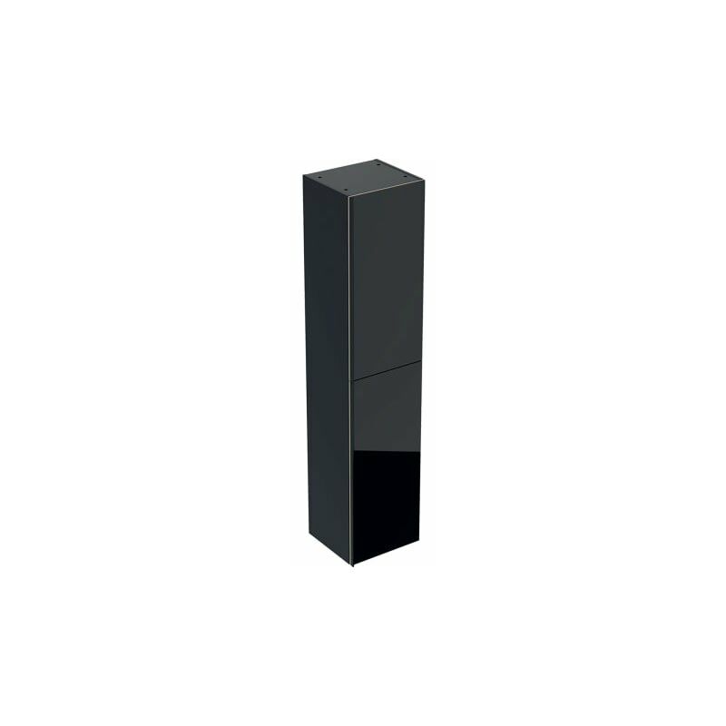 

Keramag - Armario alto Acanto 500619, 380x1730x360mm, Color (frente/cuerpo): Vidrio Negro / Negro lacado mate - 500.619.16.1