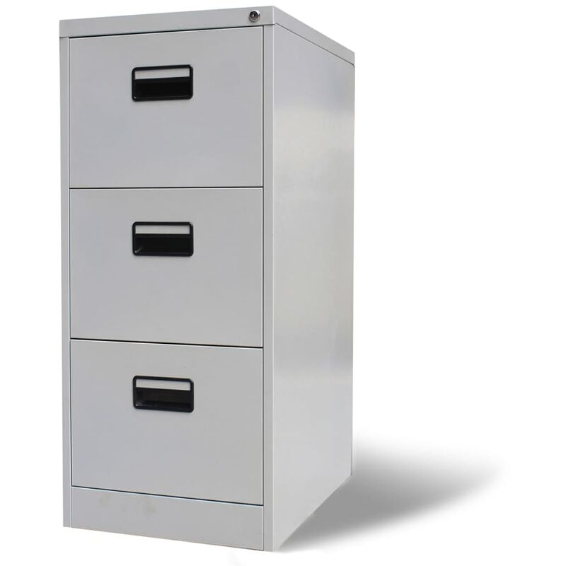 

Armario archivador 3 cajones acero gris 102,5 cm