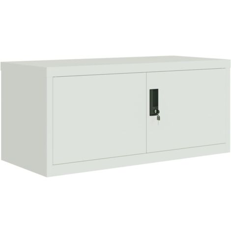 Armario archivador de acero gris claro 90x40x40 cm vidaXL