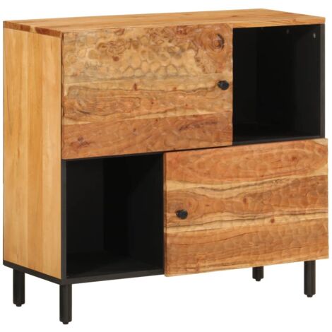 Armario auxiliar madera maciza de acacia 80x33x75 cm vidaXL