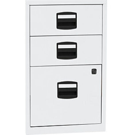 Armario auxiliar PFA  2 cajones  1 archivador colgante  blanco
