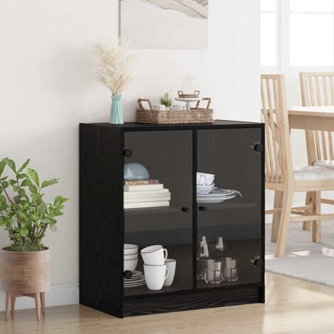 Armario auxiliar Roble Negro 68 x 37 x 75,5 cm
