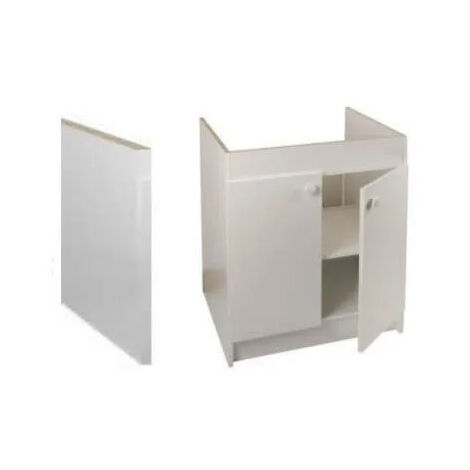 Armario bajo de cocina de 80cm, con panel lateral