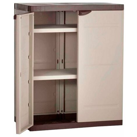 Armario bajo de PVC beige Titanium