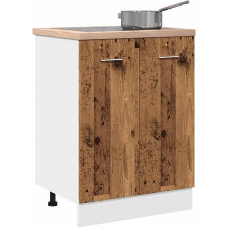 Armario bajo "Lyon" Madera Vieja 60x46x81,5 cm Madera de ingeniería