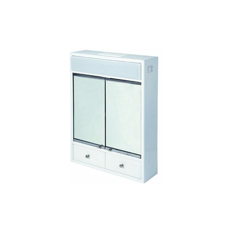 

Armario Baño Esmaltado 2 Puertas C/Cajon