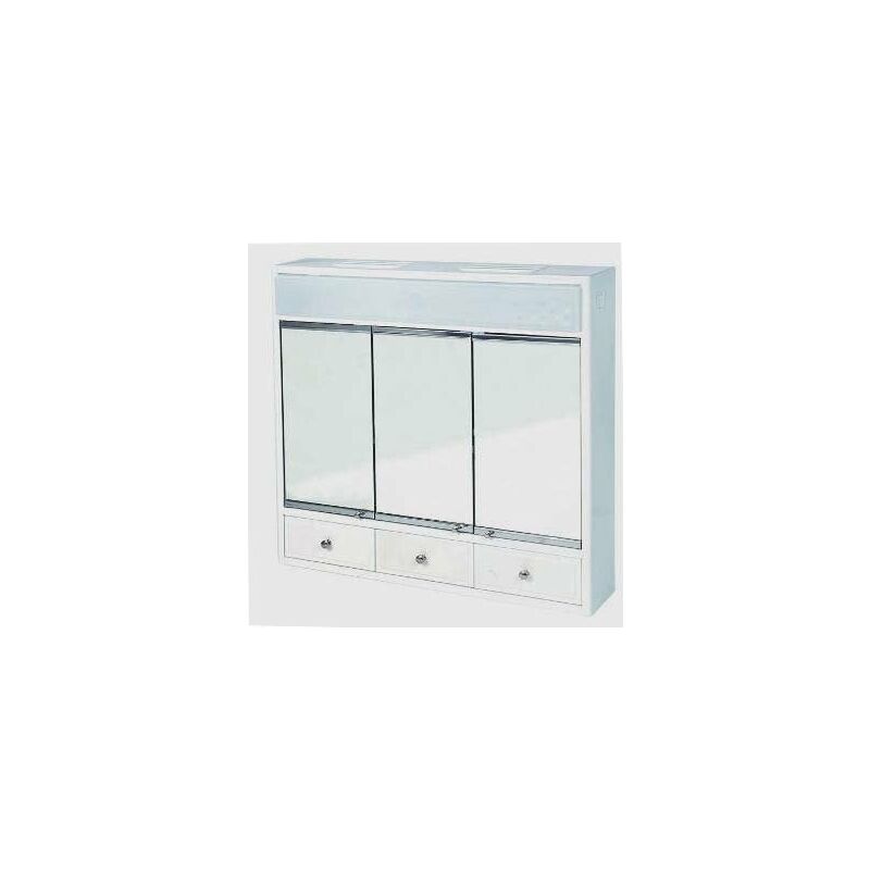 

Armario Bano Inox 3 Puertas C/Cajones