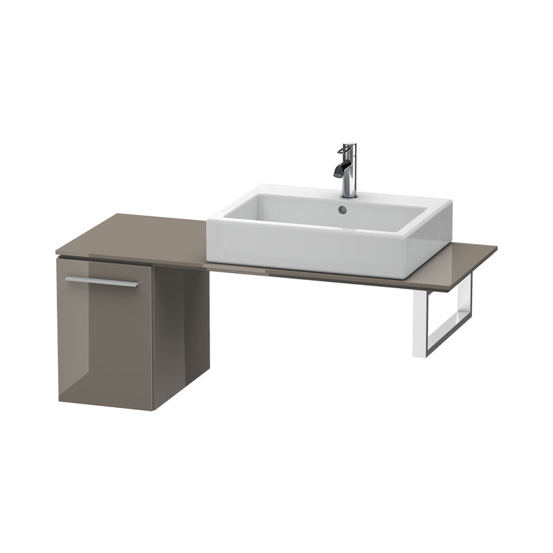 

Armario base Duravit X-Large para consola 6531, 1 cajón, 300 mm, Color (frente/cuerpo): Laca de color gris franela de alto brillo - XL653108989