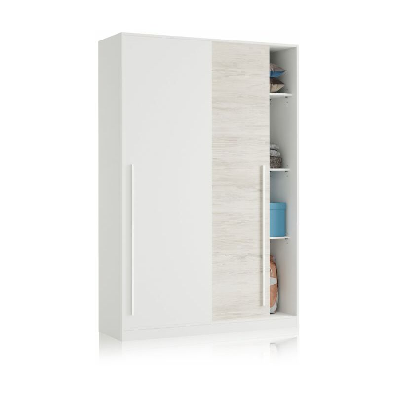 

Armario Elliot 120 2 puertas correderasBlanco Artik (Blanco Mate) – Blanco Velho