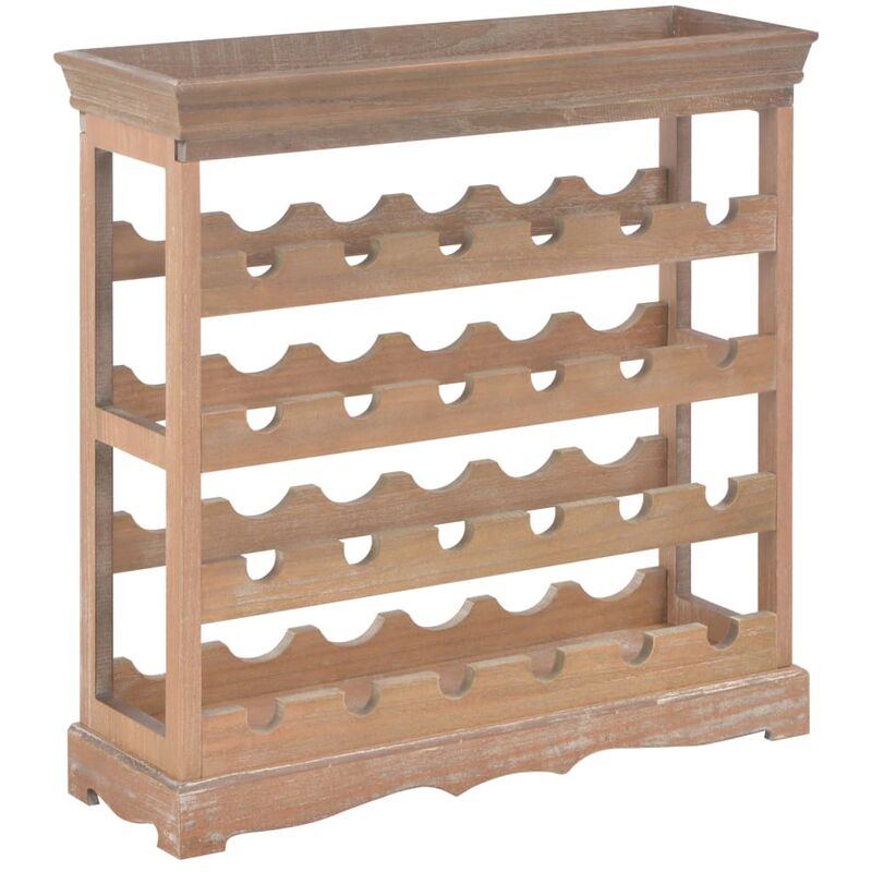 

Armario botellero MDF marrón 70x22,5x70,5 cm