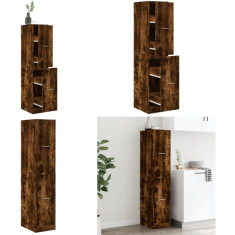 Armario botiquín madera ingeniería roble Sonoma 30x41x144,5 cm - Armario de almacenamiento - Mueble de boticario