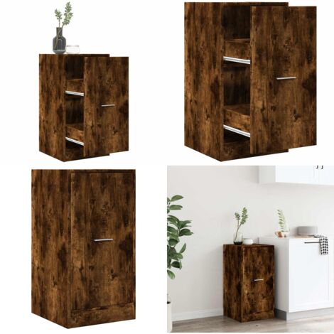 Armario botiquín madera ingeniería roble Sonoma 40x41x77,5 cm - Armario de almacenamiento - Mueble de boticario