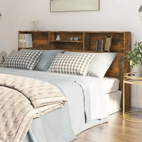 Cabecero de cama para dormitorio Mueble cabecero estilo moderno blanco  100x18,5x104,5 cm ES16511A