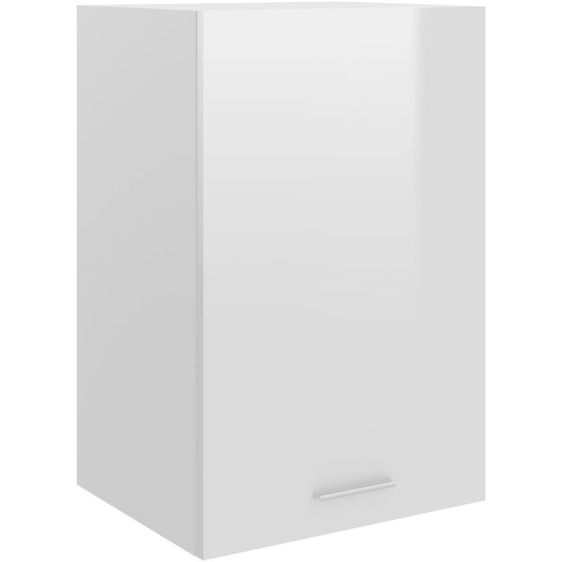 

Armario colgante cocina aglomerado blanco brillo 39,5x31x60 cm - Blanco