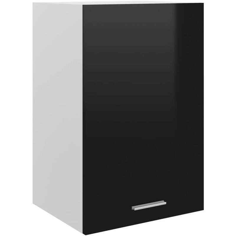 

Armario colgante cocina aglomerado negro brillo 39,5x31x60 cm