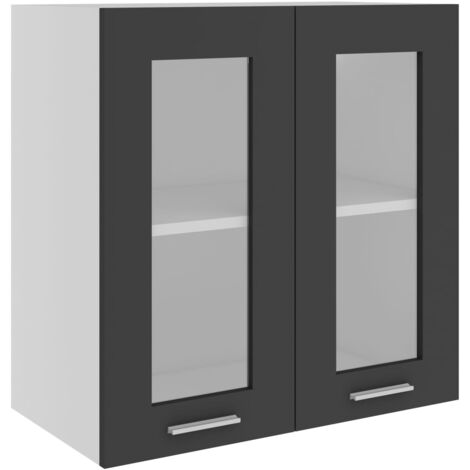 Armario colgante cocina madera contrachapada gris 60x31x60 cm vidaXL - Gris