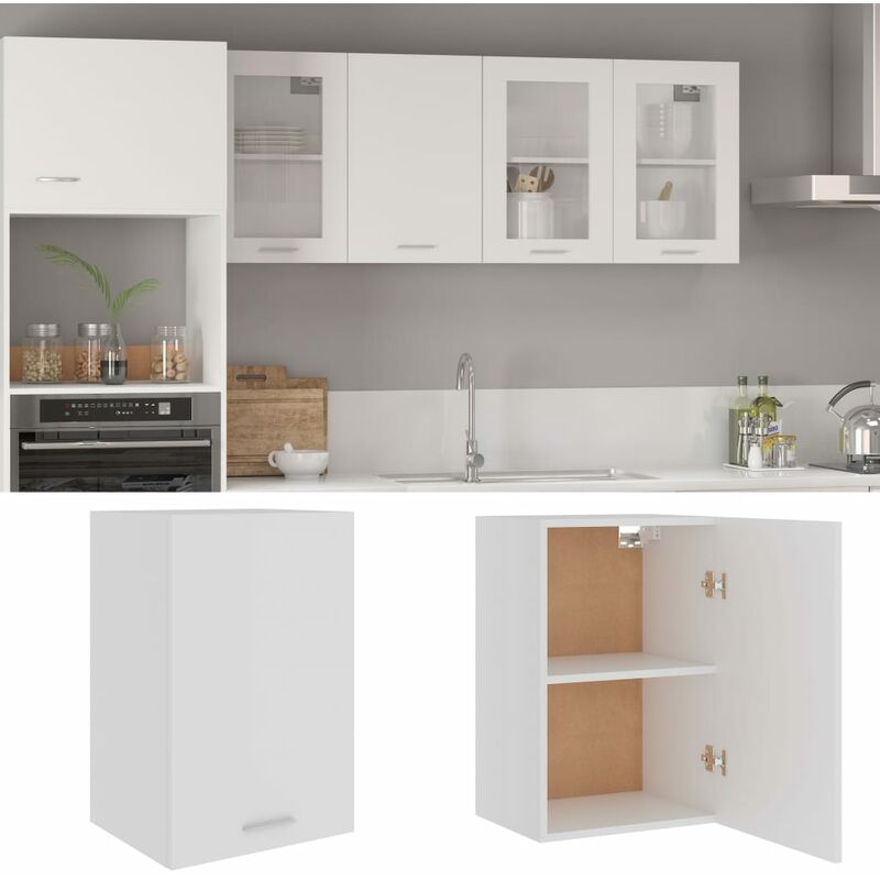 

Armario colgante de cocina aglomerado blanco 39,5x31x60 cm