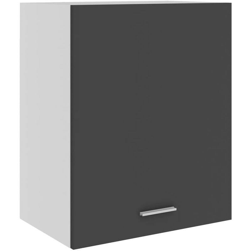 

Armario colgante de cocina aglomerado gris 50x31x60 cm