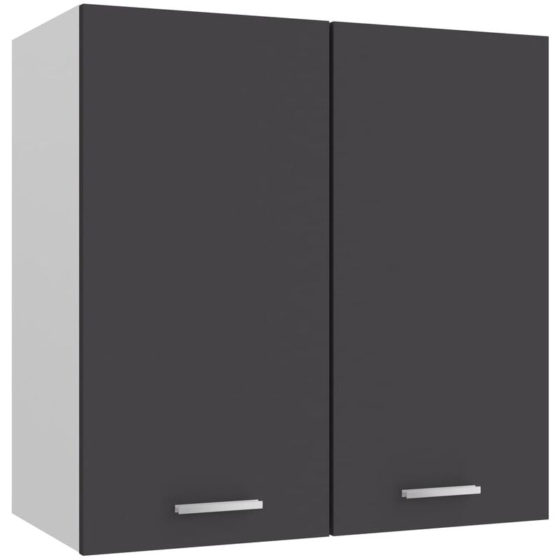 

Armario colgante de cocina aglomerado gris 60x31x60 cm - Gris