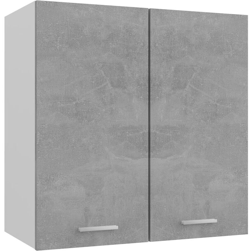 

Armario colgante de cocina aglomerado gris hormigón 60x31x60 cm - Gris