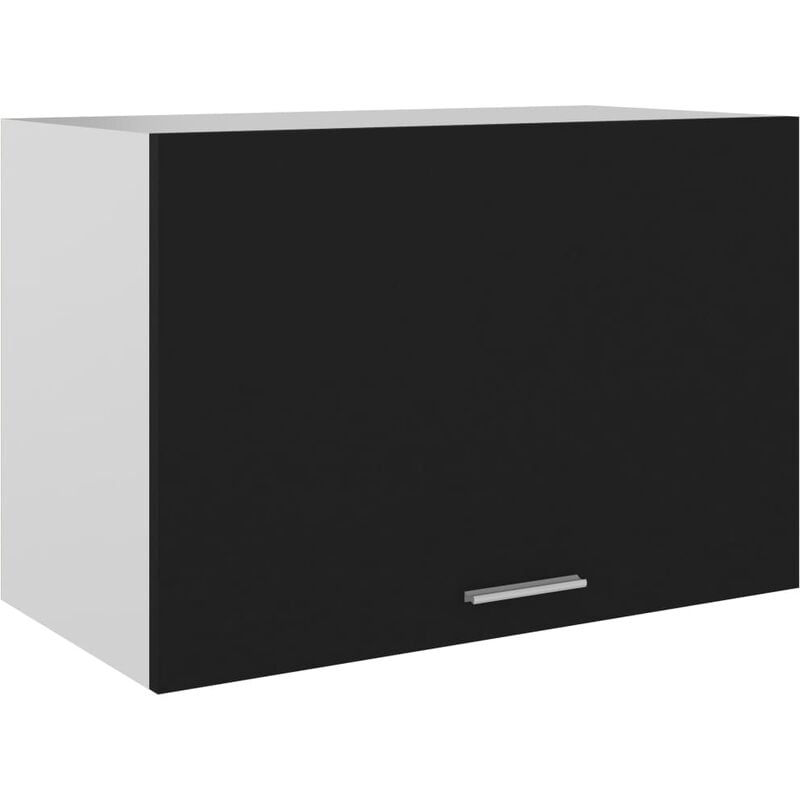 

Armario colgante de cocina aglomerado negro 60x31x40 cm