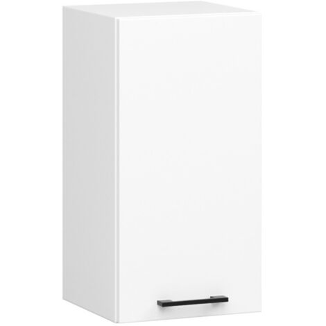 Armario colgante de cocina AKORD W40 OLIWIA Blanco 40 cm 1 puerta frente en color Blanco 2 estantes 40x30x58 cm