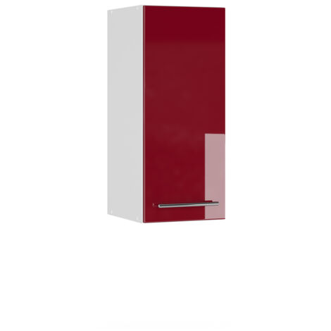 Armario colgante Fame-Line, Rojo Burdeos alto brillo, 30 cm, Vicco