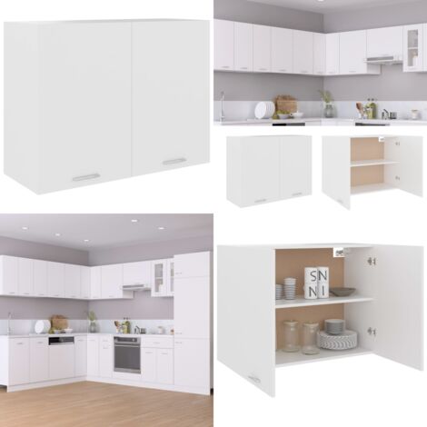 Armario colgante "Lyon" de, blanco, 80 x 31 x 60 cm, madera de ingeniería - Armario cocina - Armario de almacenamiento