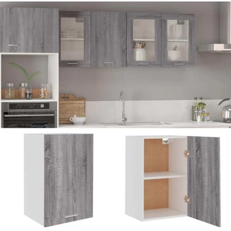 Armario colgante "Lyon" gris  39,5x31x60 cm madera de ingeniería