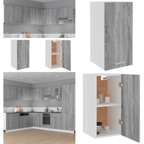 Armario colgante "Lyon" gris Sonoma 29,5x31x60 cm madera de ingeniería - Armario cocina - Armario de pared