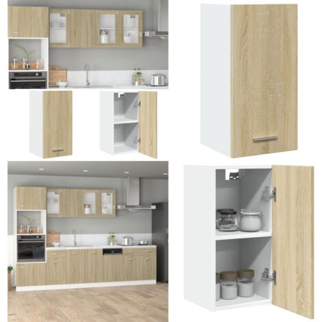 Armario colgante "Lyon" roble Sonoma 29,5x31x60 cm madera de ingeniería - Almacenamiento cocina - Armario cocina