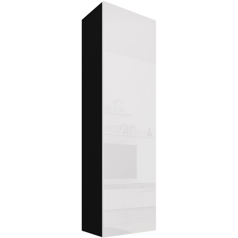 

Vitrina modelo Nora V4 (40x170cm) en negro y blanco