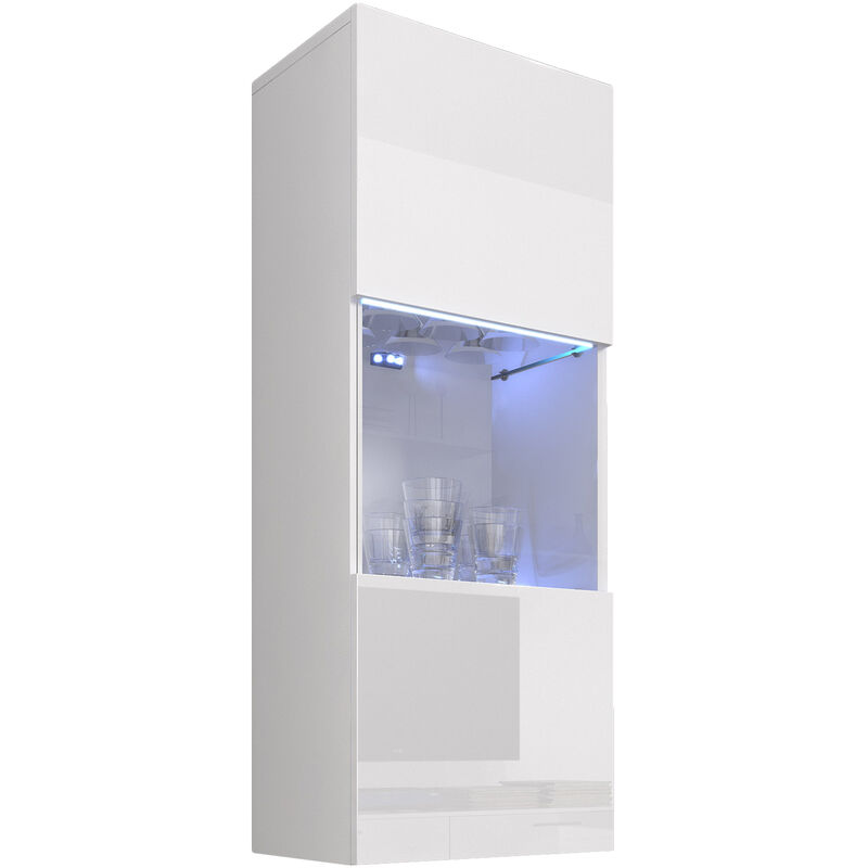 

Muebles Bonitos - Armario Colgante modelo Nora V3 (40x126cm) en color blanco