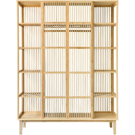 Armario con 2 puertas correderas 185 x 140 x 45 cm 030008153