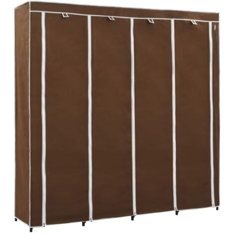Armario con 4 compartimentos marrón 175x45x170 cm vidaXL