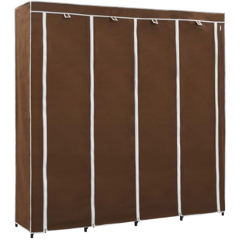 

Armario con 4 Compartimentos 175x45x170 cm Marrón - Marrón - Vidaxl