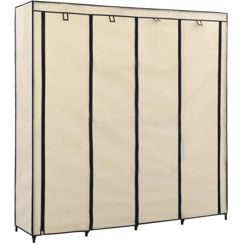 

Armario con 4 Compartimentos 175x45x170 cm Color Crema - Crema - Vidaxl