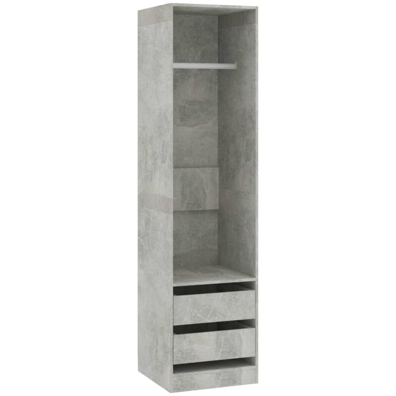 

Armario con Cajones de Aglomerado 50x50x200 cm Gris Hormigón - Gris - Vidaxl