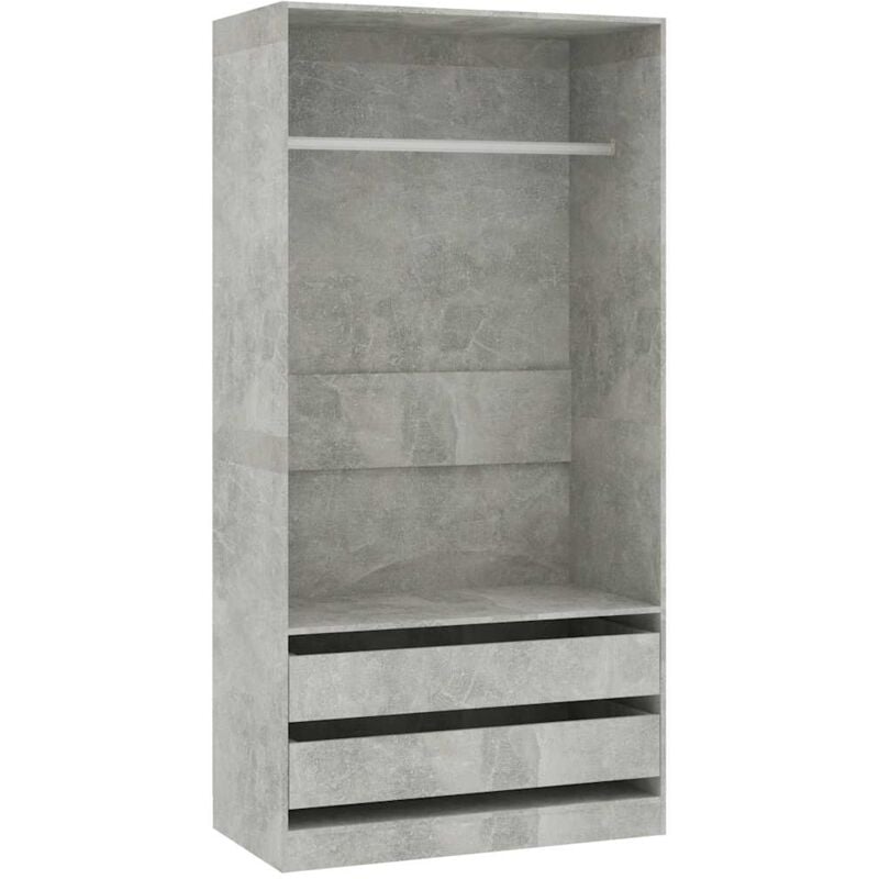 

Armario de Aglomerado 100x50x200 cm Gris Hormigón - Gris - Vidaxl