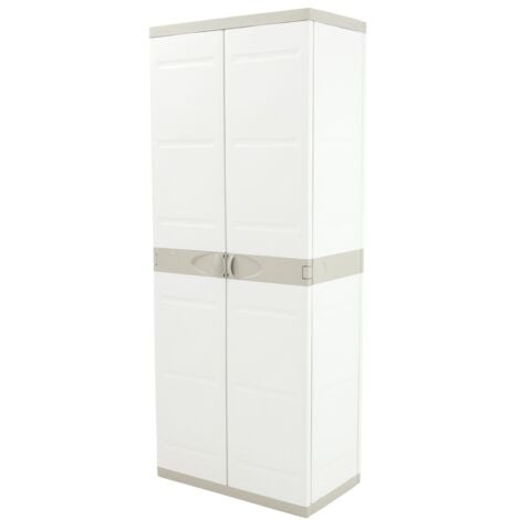ARMARIO CON DIVISION BEIGE 4 ESTANTES 70x41x176 CM