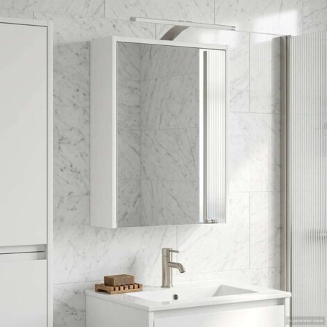 Armario con espejo de baño con estante 43 x 16 x 62.5 cm